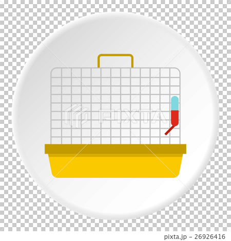 Cage for birds icon, flat style 26926416