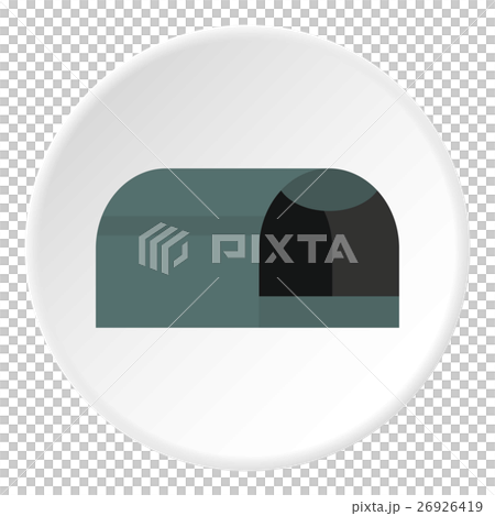 Booth for dog icon, flat style 26926419