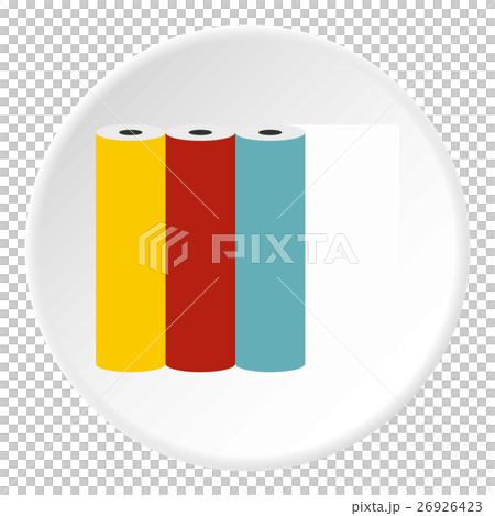 Printer cartridges icon, flat style 26926423