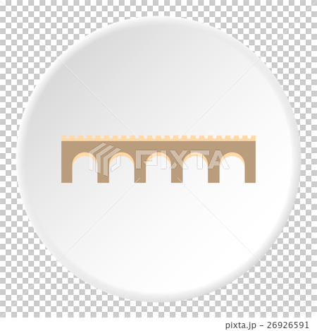 Long bridge icon, flat style Long bridge icon, flat style 26926591