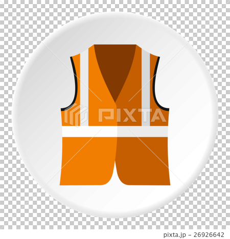 Reflective vest icon, flat style 26926642