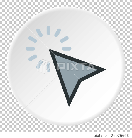 Cursor clicks icon, flat style Cursor clicks icon, flat style 26926668