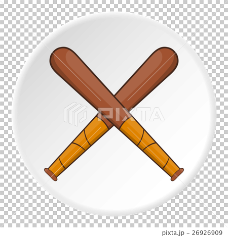 Baseball bats icon, flat style 26926909