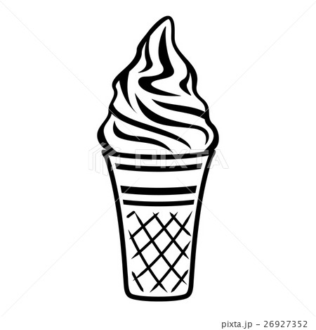 Vanilla ice cream icon, outline style 26927352
