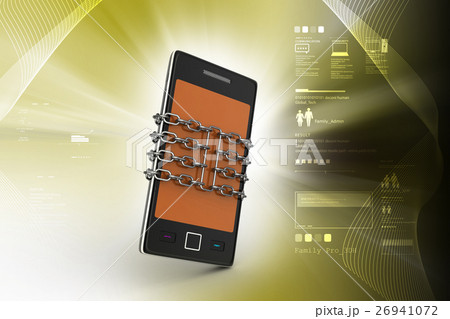 Smart phone with chain, safety concept 26941072