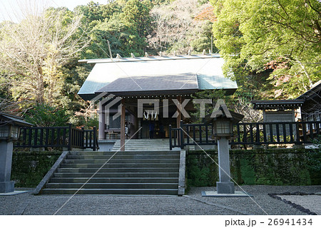 安房神社　拝殿 26941434