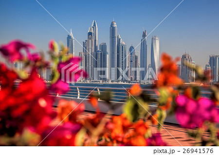 View of Dubai Marina from Palm Jumeraich ,UAE View of Dubai Marina from Palm Jumeraich ,UAE 26941576