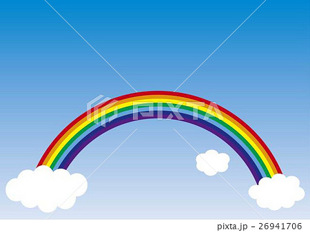 虹と雲のイラスト素材 [26941706] - PIXTA