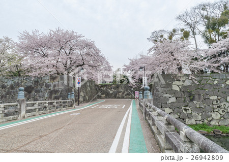 春の彦根城の京橋口門の風景 春の彦根城の京橋口門の風景 26942809