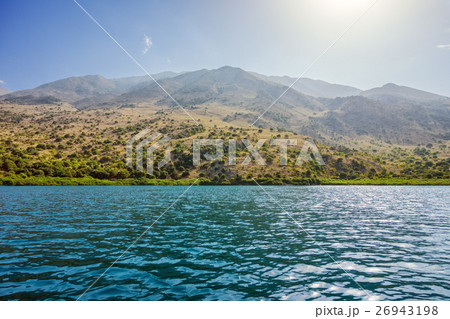 Kurna lake with mountain landscape 26943198