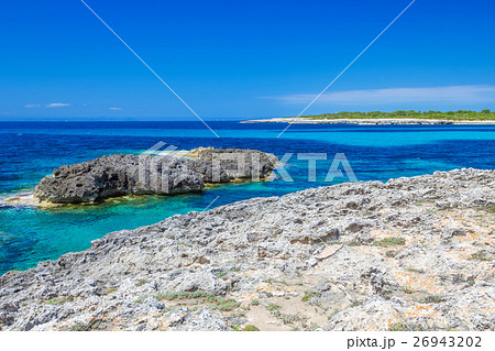 Menorca island coast view on Mediterranean Sea. Menorca island coast view on Mediterranean Sea. 26943202