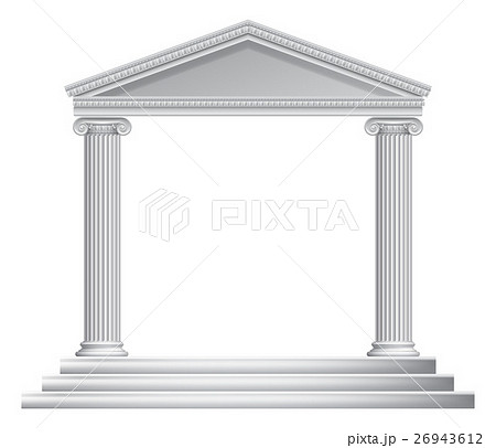 Greek Column Templeのイラスト素材