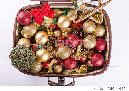 suitcase with Christmas toys suitcase with Christmas toys 26944445