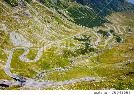 Transfagarasan mountain road, Romanian Carpathians Transfagarasan mountain road, Romanian Carpathians 26945662