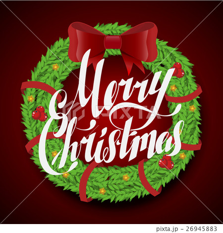 Christmas greeting card and background. wreath 26945883