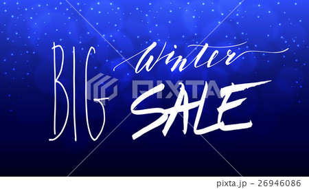 Big Winter Sale Hand Lettering Inscription 26946086