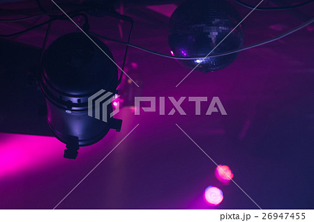 Scenic spot light over purple background Scenic spot light over purple background 26947455