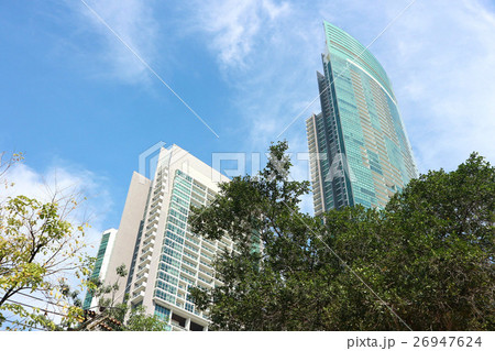 Blue skyscraper. 26947624