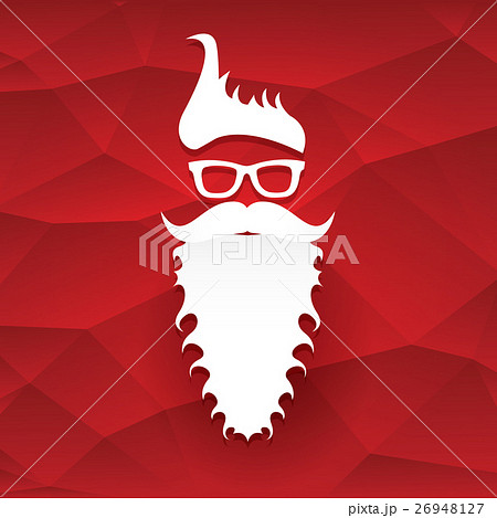 vector Christmas hipster santa claus greeting card vector Christmas hipster santa claus greeting card 26948127