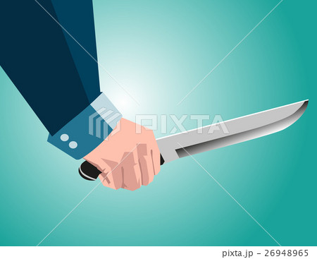 Business man holding knife Business man holding knife 26948965