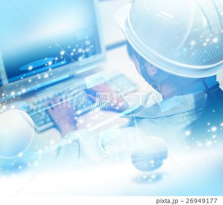 作業着の女性 26949177