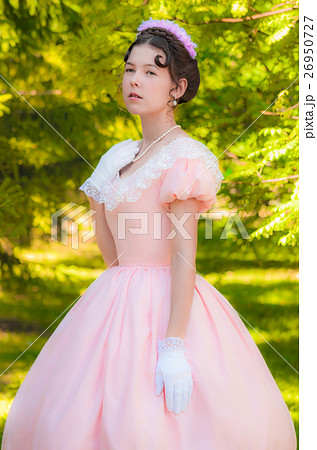 Romantic, charming girl in dreams of love 26950727