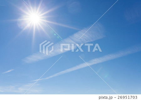 Sun shining blue sky 26951703