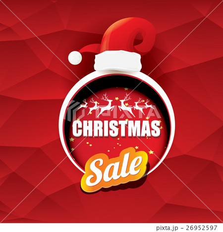 vector Christmas sales tag or label 26952597