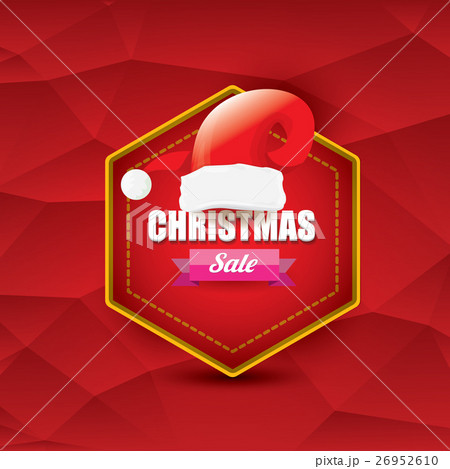 vector Christmas sales tag or label 26952610