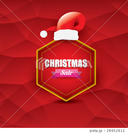 vector Christmas sales tag or label 26952612