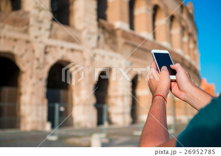 Closeup smartphone background of Great Colosseum 26952785