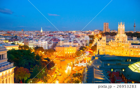 Skyline of Madrid, Spain Skyline of Madrid, Spain 26953283