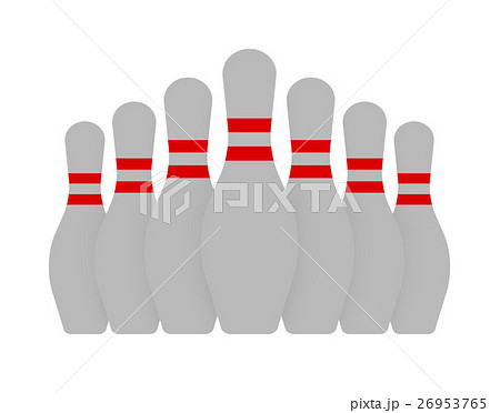 ボウリングのピンのイラスト素材