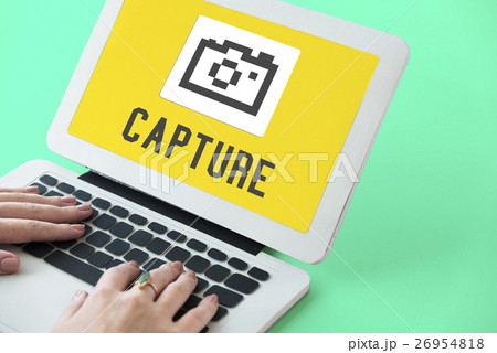 Capture Photographer Camera Icon Graphic Concept 26954818