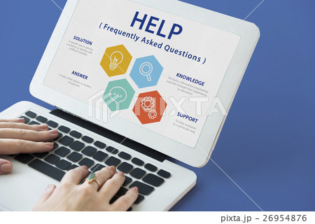 Contact us Information Faqs Word Concept 26954876