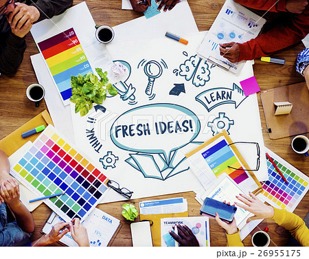 Ideas Outside Box Brainstorm Sketch Concept 26955175