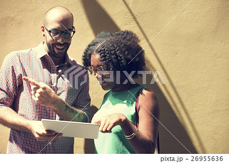 Couple Direction Navigation Digital Device Concept Couple Direction Navigation Digital Device Concept 26955636