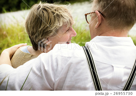 Elderly Senior Couple Romance Love Concept Elderly Senior Couple Romance Love Concept 26955730