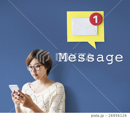 Message Notification Inbox Envelope Concept Message Notification Inbox Envelope Concept 26956126