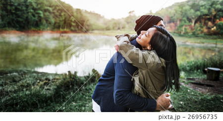 Couple Travel Adventure Happiness Exploration Concept 26956735