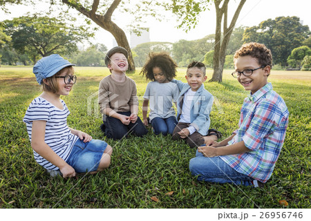 Casual Children Cheerful Cute Friends Kids Joy Concept 26956746