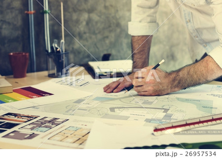 Design Studio Architect Creative Occupation Blueprint Concept 26957534