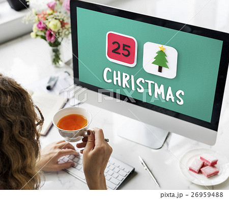 Happy Christmas Holiday Celebration Concept 26959488