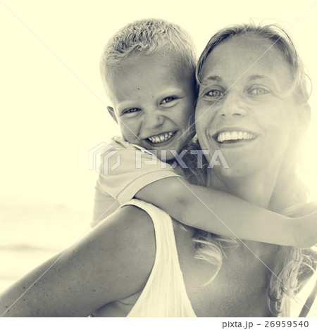 Beach Vacation Enjoying Holiday Relaxation Concept Beach Vacation Enjoying Holiday Relaxation Concept 26959540