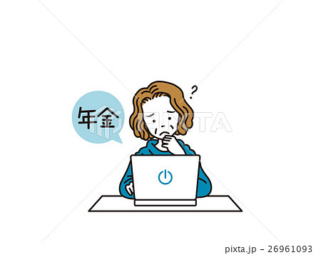 PCで年金のおばさま PCで年金のおばさま 26961093