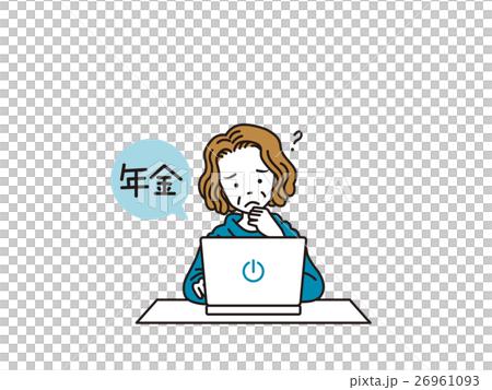 PCで年金のおばさま PCで年金のおばさま 26961093