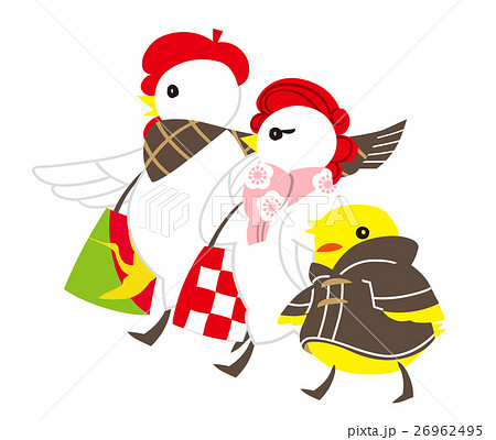 にわとり親子のお買い物 26962495