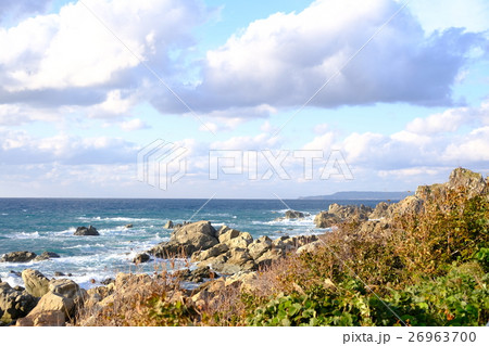 八峰白神の海岸の風景 八峰白神の海岸の風景 26963700