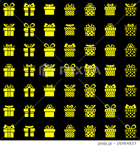 Red Icon present box on white background 26964837