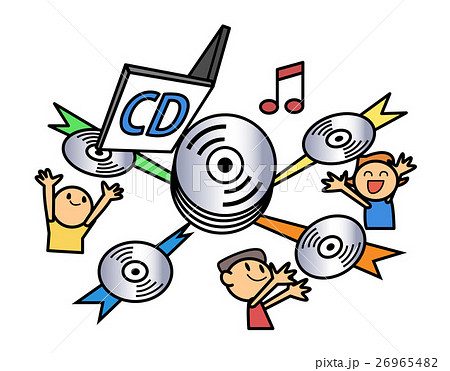 Cd販売のイラスト素材